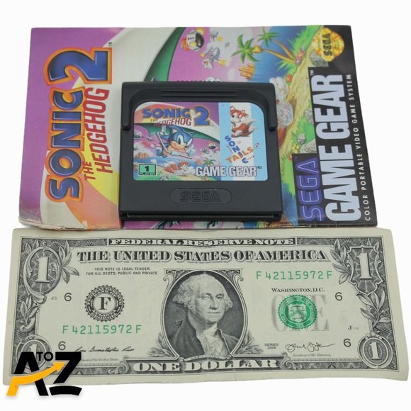 Sonic the Hedgehog 2 (Sega Game Gear 1992) with Manual - Picture 11 of 12